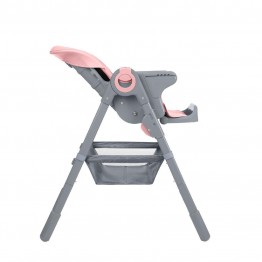 Kikka Boo Comfy+ Αναδιπλούμενο Καρεκλάκι Φαγητού με Μεταλλικό Σκελετό Pink 31004010200